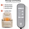 image:imageMCombo Dual Motor Large Power Lift Recliner Chair for Elderly Lay Flat Lift Chair with Heat and Massage Big Lift Recliner for Tall People Faux Leather 7815 Grey LargeCream White