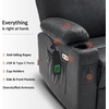 image:imageMCombo Dual Motor Large Power Lift Recliner Chair for Elderly Lay Flat Lift Chair with Heat and Massage Big Lift Recliner for Tall People Faux Leather 7815 Grey LargeGrey
