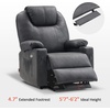 image:imageMCombo Dual Motor Large Power Lift Recliner Chair for Elderly Lay Flat Lift Chair with Heat and Massage Big Lift Recliner for Tall People Faux Leather 7815 Grey LargeGrey