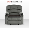 image:imageMCombo Dual Motor Lay Flat Power Lift Recliner Chair for Big and Tall Elderly Infinite Position Massage Lumbar Heat Adjustable Headrest Extended Footrest Fabric R7677 Brown MediumOversizeGrey