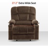image:imageMCombo Dual Motor Lay Flat Power Lift Recliner Chair for Big and Tall Elderly Infinite Position Massage Lumbar Heat Adjustable Headrest Extended Footrest Fabric R7677 Brown MediumOversizeBrown