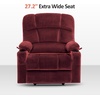 image:imageMCombo Dual Motor Lay Flat Power Lift Recliner Chair for Big and Tall Elderly Infinite Position Massage Lumbar Heat Adjustable Headrest Extended Footrest Fabric R7677 Brown MediumOversizeBurgundy
