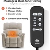 image:imageMCombo Dual Motor Oversized Power Lift Recliner Chair for Elderly with Dual Heating and Massage Infinite Position Lay Flat Lift Chair for Big and Tall Extended Footrest Fabric R7166 BurgundyBeige
