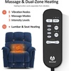 image:imageMCombo Dual Motor Oversized Power Lift Recliner Chair for Elderly with Dual Heating and Massage Infinite Position Lay Flat Lift Chair for Big and Tall Extended Footrest Fabric R7166 BurgundyNavy Blue
