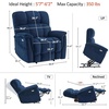 image:imageMCombo Dual Motor Oversized Power Lift Recliner Chair for Elderly with Dual Heating and Massage Infinite Position Lay Flat Lift Chair for Big and Tall Extended Footrest Fabric R7166 BurgundyNavy Blue