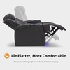 image:imageMCombo Dual Motors Leather Recliner with Power Headrest Home Theater Seating with Armrest Storage HTS422 Dark Grey