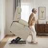 image:imageMCombo Electric Power Lift Recliner Chair with Massage and Heat for Elderly 350 lbs 2 Side Pockets and Cup Holders USB Ports Faux Leather LC001 BeigeBeige