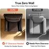 image:imageMCombo Genuine Leather Power Recliner Chair Zero Wall Hugger Recliner for Small Spaces with Power Headrest USB amp TypeC Charging Ports Compact for Living Room amp RV PR693 Dark BrownDark Brown