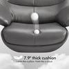 image:imageMCombo Genuine Leather Recliner Chair with Ottoman 360Swivel Recliner with Adjustable Backrest Accent Chair for Living Room A7100 Fog GreyFog Grey