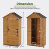image:imageMCombo Large Outdoor Storage Cabinet with 3 Shelves 80 Inches Tall Outside Storage Shed with Floor Oversize Garden Shed for Yard Lawn Patio 1998