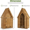 image:imageMCombo Large Outdoor Storage Cabinet with 6 Shelves 39 x 23 x 68 ft Tall Storage shed Wood Garden Tool Shed for Yard Patio Lawn 1955