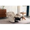 image:imageMCombo Large Power Recliner Chair with Heat and Vibration USB Ports Cup Holders Electric Reclining for Living Room PR670 Beige Large 255 Seat Width