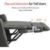 image:imageMCombo Lift Chair for Tall Man 66 Dual Motor Power Lift Recliner Chair for Elderly Lay Flat for Sleeping Heat and Massage USB amp Type C Faux Leather 7755 GreyGrey