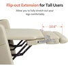 image:imageMCombo Lift Chair for Tall Man 66 Dual Motor Power Lift Recliner Chair for Elderly Lay Flat for Sleeping Heat and Massage USB amp Type C Faux Leather 7755 GreyCream White