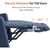 image:imageMCombo Lift Chair for Tall Man 66 Dual Motor Power Lift Recliner Chair for Elderly Lay Flat for Sleeping Heat and Massage USB amp Type C Faux Leather 7755 GreyBlue
