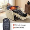 image:imageMCombo Lift Chair for Tall Man 66 Dual Motor Power Lift Recliner Chair for Elderly Lay Flat for Sleeping Heat and Massage USB amp Type C Faux Leather 7755 BlueCream White