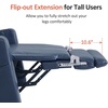 image:imageMCombo Lift Chair for Tall Man 66 Dual Motor Power Lift Recliner Chair for Elderly Lay Flat for Sleeping Heat and Massage USB amp Type C Faux Leather 7755 BlueBlue
