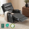 image:imageMCombo Lift Chair for Tall Man 66 Dual Motor Power Lift Recliner Chair for Elderly Lay Flat for Sleeping Heat and Massage USB amp Type C Faux Leather 7755 BlueGrey