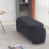 image:imageMCombo Linen Upholstered Ottoman with Hidden Storage Padded Footstool Bench with SoftClose Lid for Bedroom Entryway amp Living Room Dcor Model W713 Dark BlueDark Blue
