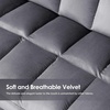 image:imageMCombo Loveseat Sofa Couch MidCentury Velvet Armless Settee 2Seater Upholstered Bench for Living Room Bedroom 4018 2 Sets BrownDark Grey