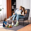 image:imageMCombo Loveseat Sofa Couch MidCentury Velvet Armless Settee 2Seater Upholstered Bench for Living Room Bedroom 4018 2 Sets BrownDark Grey