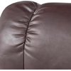image:imageMCombo Manual Swivel Recliner with Ottoman Reclining Chair with Vibration Massage for Small Spaces Living Room Office Faux Leather 9068 Dark BrownDark Brown