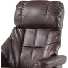 image:imageMCombo Manual Swivel Recliner with Ottoman Reclining Chair with Vibration Massage for Small Spaces Living Room Office Faux Leather 9068 Dark BrownDark Brown