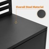 image:imageMCombo Metal Workbench for Garage Adjustable Worktable with Storage Cabinet for Home Office Basements Bench81 Black