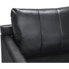 image:imageMCombo Modern Accent Chair Faux Leather Lounge Armchair with Sloped Arms for Living Room Office Reception Waiting Room 4629 1 GreyBlack