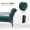 image:imageMCombo Modern Accent Chairs Chenille Upholstered Armchair Ergonomics Lounge Chair for Living Room HQ417 1 Dark BlueDark Green