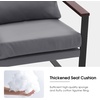 image:imageMCombo Modern Accent Chairs Faux Leather Upholstered Living Room Armchairs Waiting Room Guest Chair for Bedroom Office HQ304 1 GreyGrey