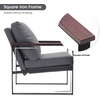 image:imageMCombo Modern Accent Chairs Faux Leather Upholstered Living Room Armchairs Waiting Room Guest Chair for Bedroom Office HQ304 1 GreyGrey