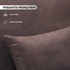 image:imageMCombo Modern Accent Chairs Upholstered Reading Chair Wooden Armrests Guest Chair for Living Room Bedroom Office HQ102 1 SaddleBrown