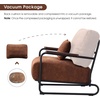 image:imageMCombo Modern Accent Chairs Upholstered Reading Chair Wooden Armrests Guest Chair for Living Room Bedroom Office HQ102 1 SaddleSaddle