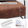 image:imageMCombo Modern Accent Chairs Upholstered Reading Chair Wooden Armrests Guest Chair for Living Room Bedroom Office HQ102 1 SaddleSaddle