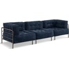 image:imageMCombo Modular Sofa Couch with Removable Cushion Accent Sofa Chair Upholstered for Living Room Apartment Office Ivory Corner SeatBlue