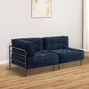 image:imageMCombo Modular Sofa Couch with Removable Cushion Accent Sofa Chair Upholstered for Living Room Apartment Office Ivory Corner SeatBlue