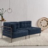 image:imageMCombo Modular Sofa Couch with Removable Cushion Accent Sofa Chair Upholstered for Living Room Apartment Office Ivory Corner SeatBlue
