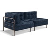 image:imageMCombo Modular Sofa Couch with Removable Cushion Accent Sofa Chair Upholstered for Living Room Apartment Office Ivory Corner SeatBlue
