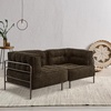 image:imageMCombo Modular Sofa Couch with Removable Cushion Accent Sofa Chair Upholstered for Living Room Apartment Office Ivory Corner SeatChocolate
