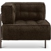 image:imageMCombo Modular Sofa Couch with Removable Cushion Accent Sofa Chair Upholstered for Living Room Apartment Office Ivory Corner SeatChocolate
