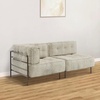image:imageMCombo Modular Sofa Couch with Removable Cushion Accent Sofa Chair Upholstered for Living Room Apartment Office Ivory Corner SeatIvory