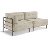 image:imageMCombo Modular Sofa Couch with Removable Cushion Accent Sofa Chair Upholstered for Living Room Apartment Office Ivory Corner SeatIvory