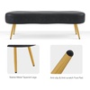 image:imageMCombo Ottoman Bench Faux Leather Upholstered Footstool with Storage Packet Bed End Benches Waiting Room Chairs for Living Room Entryway W725 Dark Grey
