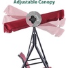 image:imageMCombo Outdoor Patio Canopy Swing Chair 3Person Steel Frame Textilence Seats Swing Glider 4507 BurgundyBurgundy