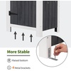 image:imageMCombo Outdoor Storage Cabinet with Shelves Wooden Outside Storage Shed with Floor Garden Tool Shed for Patio Yard Lawn 0770 NaturalGray