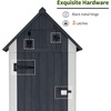 image:imageMCombo Outdoor Storage Cabinet with Shelves Wooden Outside Storage Shed with Floor Garden Tool Shed for Patio Yard Lawn 0770 NaturalGray