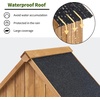 image:imageMCombo Outdoor Storage Cabinet with Shelves Wooden Outside Storage Shed with Floor Garden Tool Shed for Patio Yard Lawn 0770 NaturalNatural