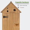 image:imageMCombo Outdoor Storage Cabinet with Shelves Wooden Outside Storage Shed with Floor Garden Tool Shed for Patio Yard Lawn 0770 NaturalNatural