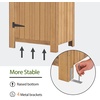 image:imageMCombo Outdoor Storage Cabinet with Shelves Wooden Outside Storage Shed with Floor Garden Tool Shed for Patio Yard Lawn 0770 NaturalNatural
